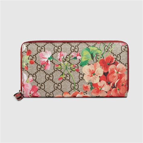 gucci blooms wallet|gucci zippy wallet.